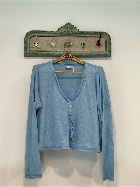 Urban Outfitters Sweaters - Urban Outfitters out from under Light Blue Button-Front V-Neck Cardigan large